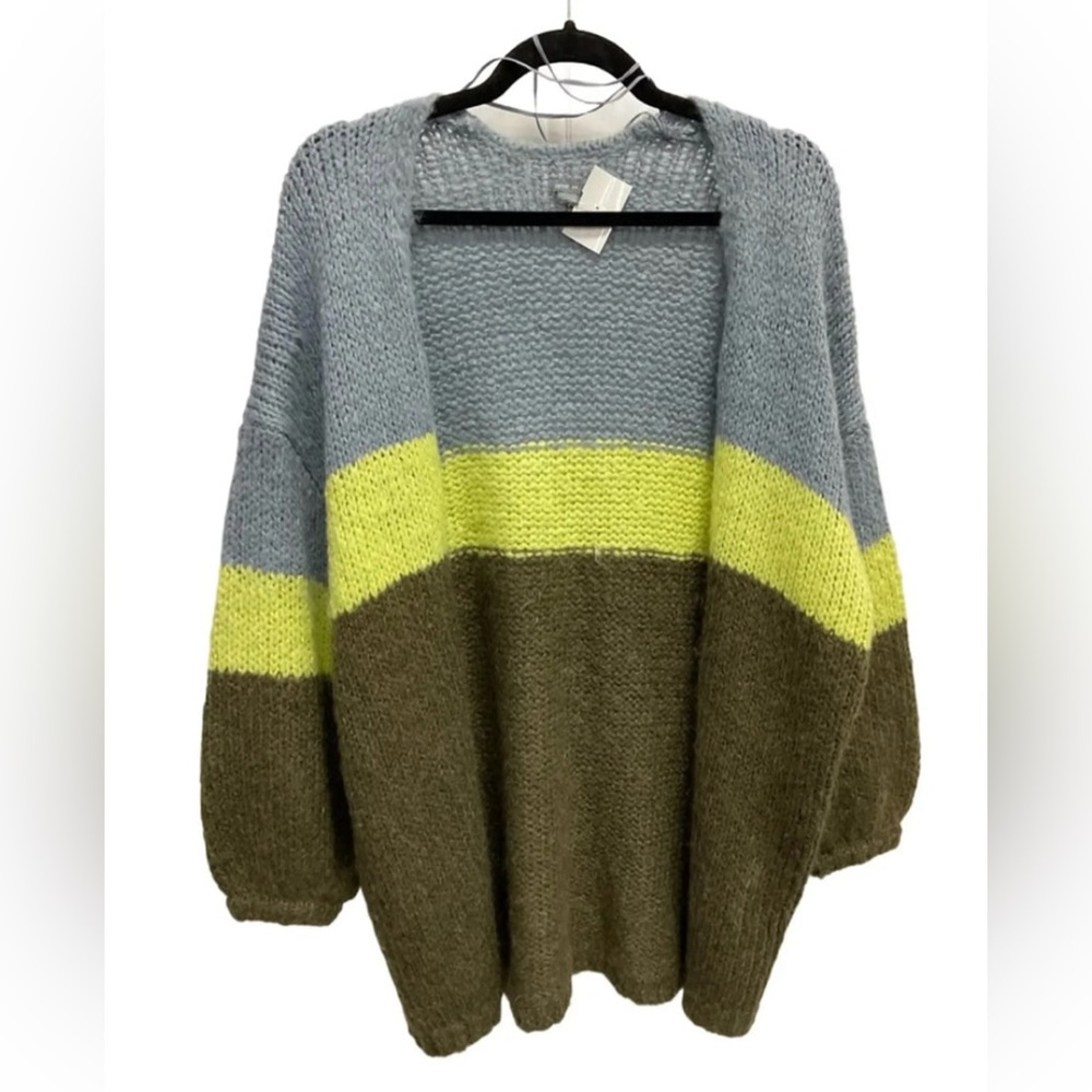 Aerie Oversized Color Block Cardigan